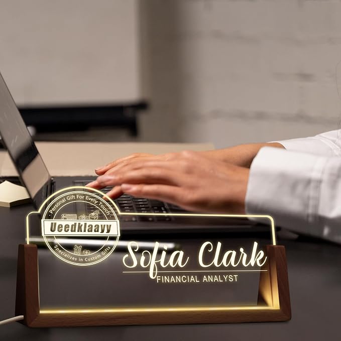 Desk Name Plate Personalized, Office Name Plate - Image 8