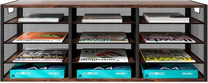 PAG-Mass Mail Sorter Adjustable Holder, Countertop Literature Organizer - Image 2