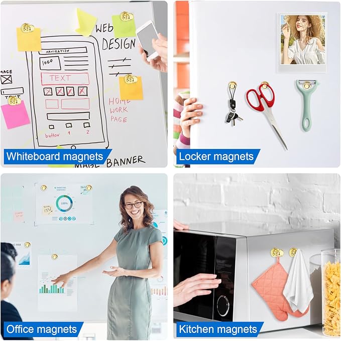 LOVIMAG Fridge Magnets 40Pcs Refrigerator Whiteboard Small Strong Magnet - Image 7