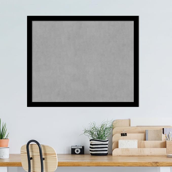 Amanti Art Black Framed Magnetic Board 35x43 X-Large Vision Board - Image 5