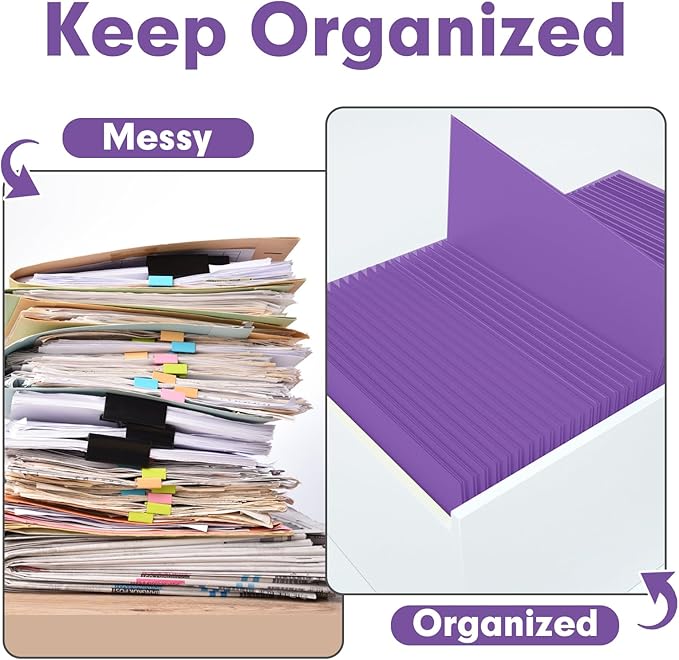 Two Pocket Folders, PANDRI 30 Pack 2 Pocket Folders, Letter Size Paper File - Image 3