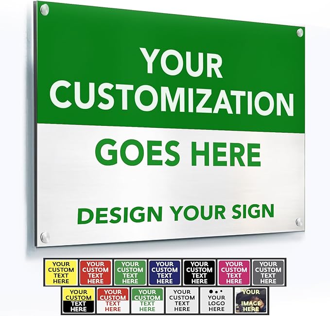 Custom Outdoor Metal Signs, Personalized Aluminum Signs, Customized Safety Signs by SpeedyOrders