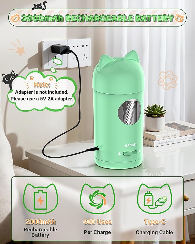 AFMAT Electric Pencil Sharpener, Fully Automatic Pencil Sharpener - Image 5