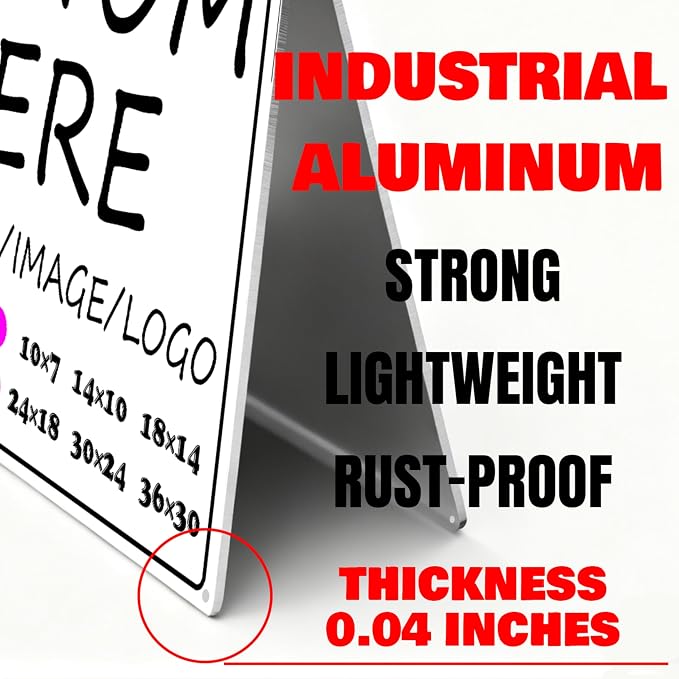 Custom Signs-14×10inches-Metal Sign Customized Sign - Image 3