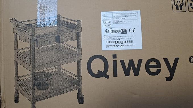 Rolling Utility Cart, Qiwey Medical Utility Cart - Image 2