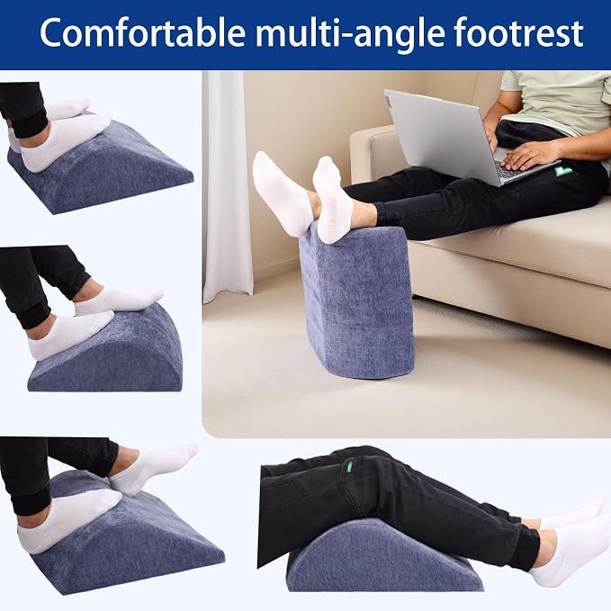 Opuvidity Foot Rest for Under Desk at Work, Ergonomic Under Desk Footrest - Image 3