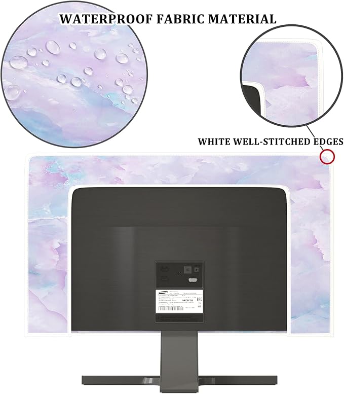 Baocicco Violet Marble Waterproof 32 Inch Anti-Static Dustproof LCD/LED/HD - Image 3