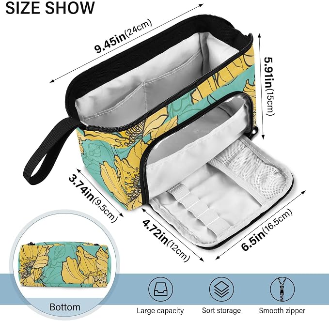 Bolaz Big Capacity Pencil Pen Case Pouch Bag School College Office Organizer - Image 3