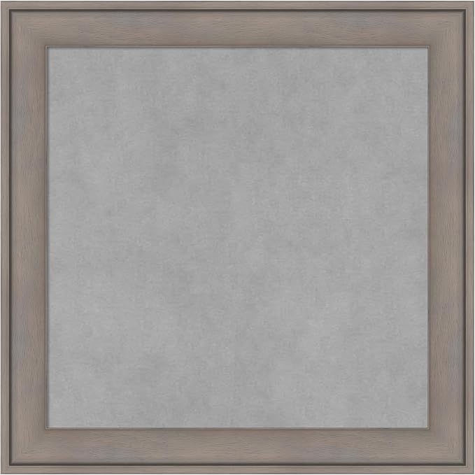 Amanti Art Grey Framed Magnetic Board 19x19 Small Vision Board by AmantiArt