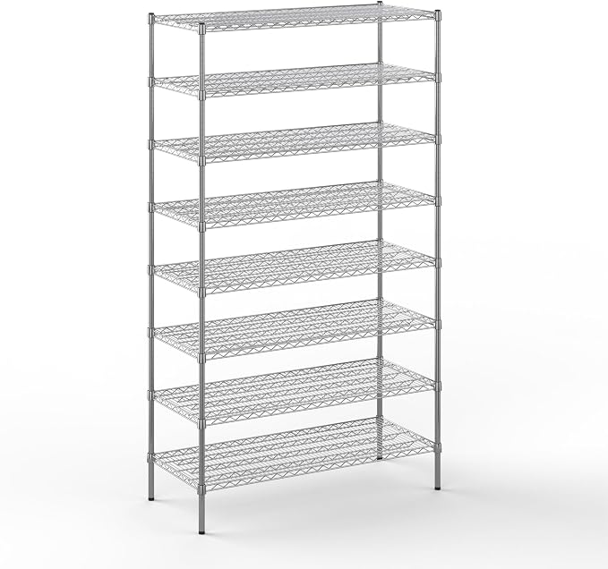 Regal Altair 21" Deep x 48" Wide x 86" Height Wire Shelving Kit | 8-Tier | NSF by Regal+Altair