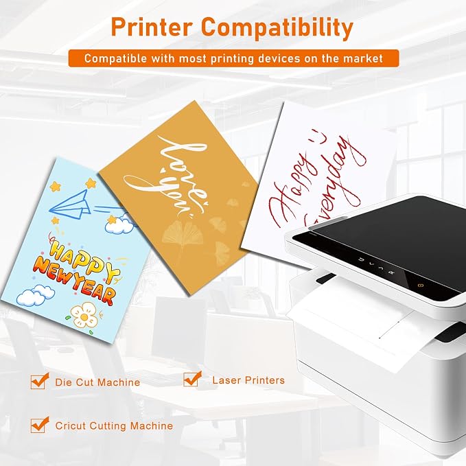 100 Sheets Shimmer White Cardstock 8.5 x 11 Printer Paper, 92lb Heavyweight - Image 4