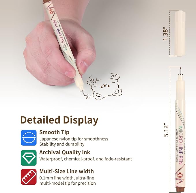 CHARSOCO 01 Micro Fine Point Pen Set - Image 2
