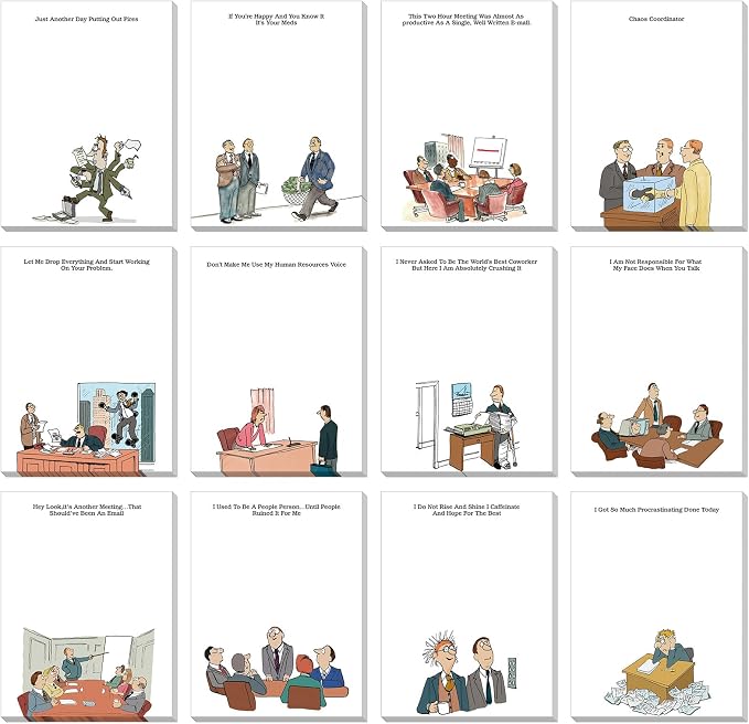 Funny Notepads with Sayings Sticky Funny Office Supplies to Do List Sarcastic by Pajean