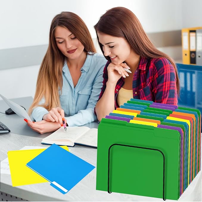 File Folder, HERKKA 120 Pack 1/3 Cut Tab File Folders, Colored File Folders - Image 7