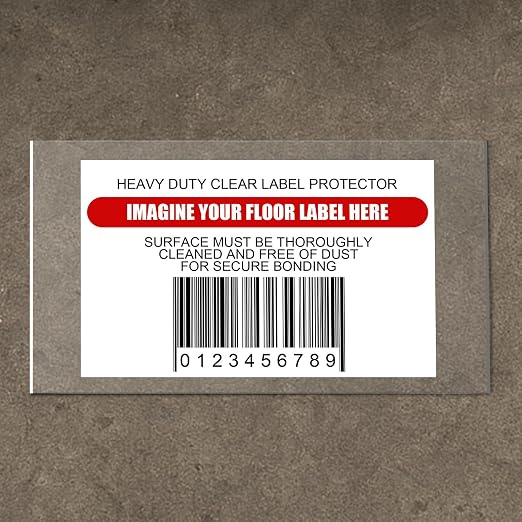 Janlaugh 50 Pcs Industrial Clear Label Protectors 10 x 6 Inch Waterproof Clear by Janlaugh