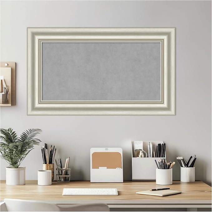 Amanti Art Silver Framed Magnetic Board 18x30 Small Vision Board - Image 6