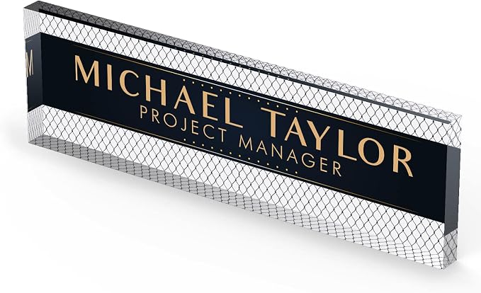 Artblox Personalized Office Desk Name Plate - Image 5