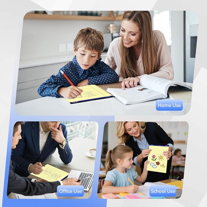 WritePads Legal Pads 8.5 x 11, Wide Ruled Note Pads, 50 Sheets, Sturdy back - Image 8