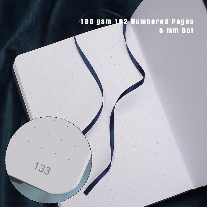 TIEFOSSI Dotted Notebook, 160gsm Thick Paper, Hardcover Dot Grid Journals - Image 3