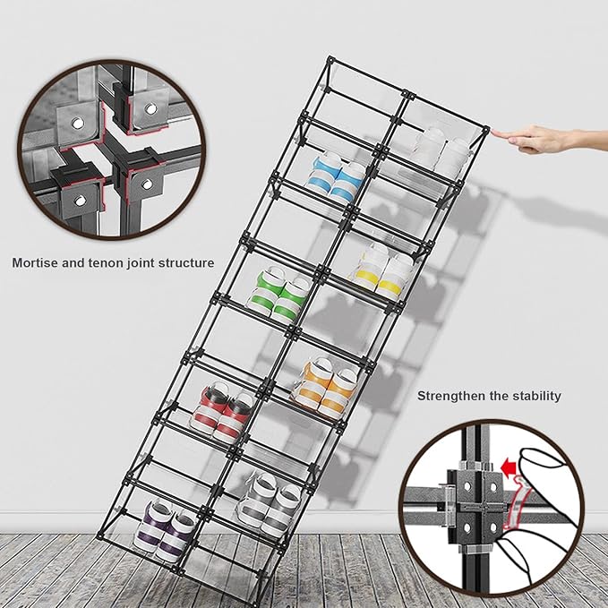 KOKOIN Magnetic Side Open Transparent Plastic Storage Shoe Box Clear Shoe - Image 3