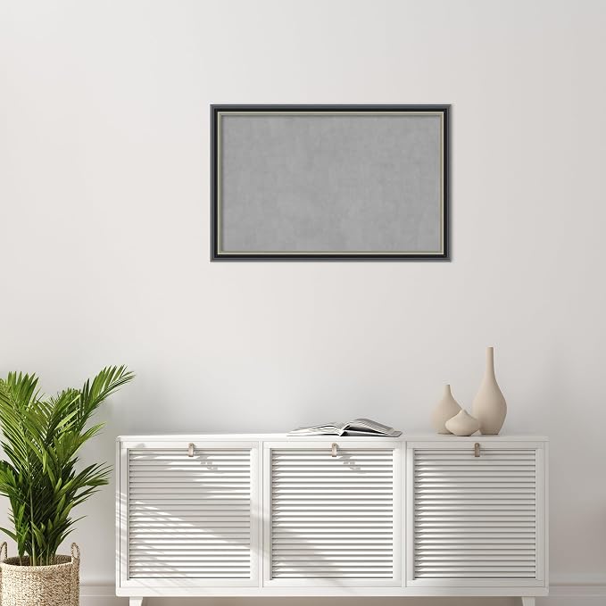 Amanti Art Black Framed Magnetic Board 23x35 Large Vision Board - Image 5
