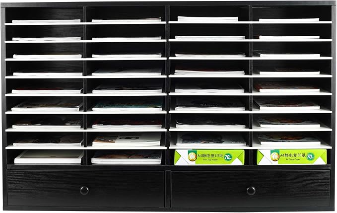 PAG Mail Sorter Organizer, Wood Literature Organizer, Student Mailbox - Image 2