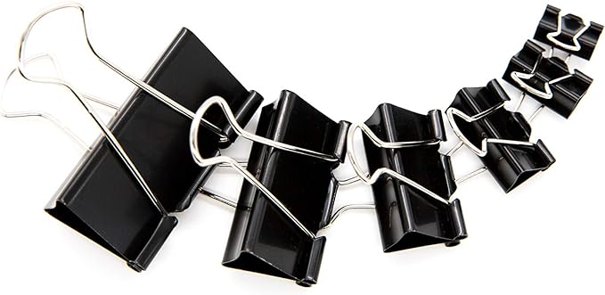 DSTELIN Binder Clips Paper Clamps Assorted Sizes 100 Count, X Large, X Small - Image 2