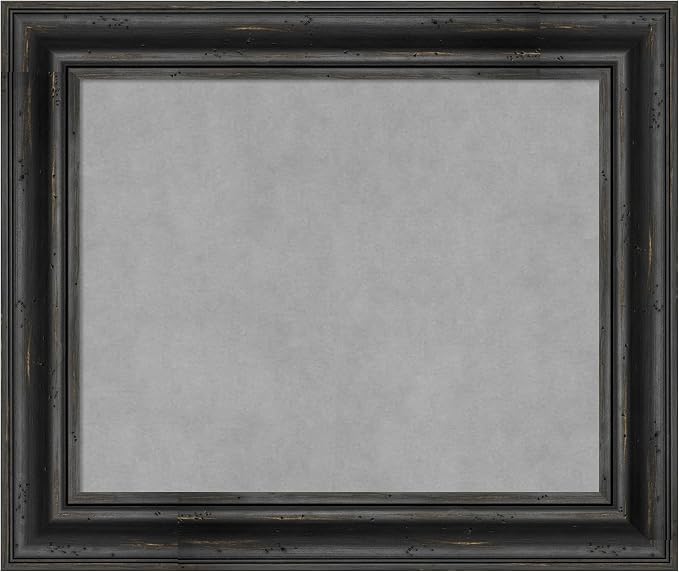 Amanti Art Black Framed Magnetic Board 21x25 Small Vision Board by AmantiArt