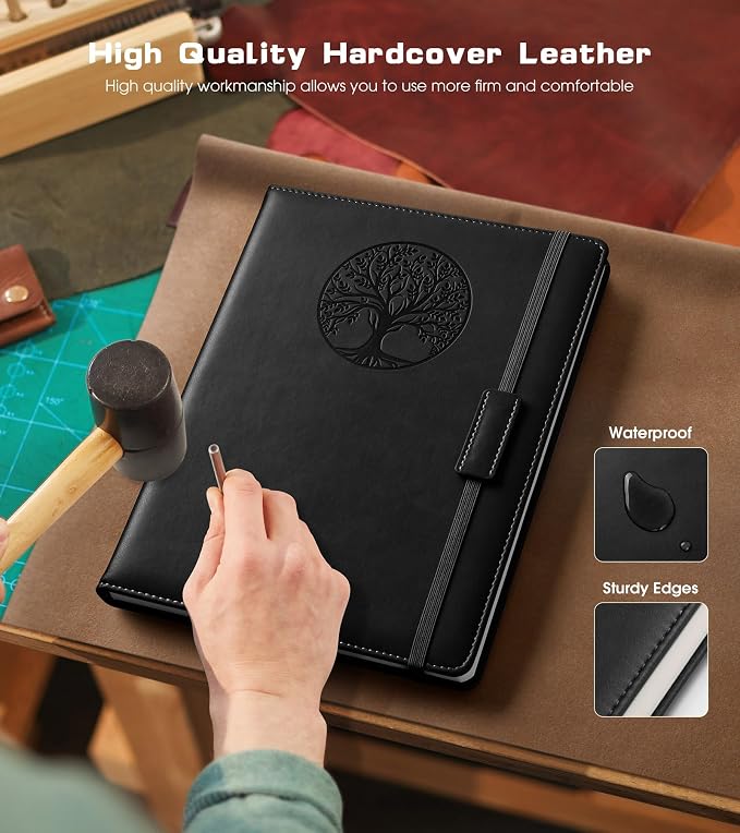 Biuwory Lined Journal Notebook for Women Men, 256 Pages B5 Large Hardcover - Image 3