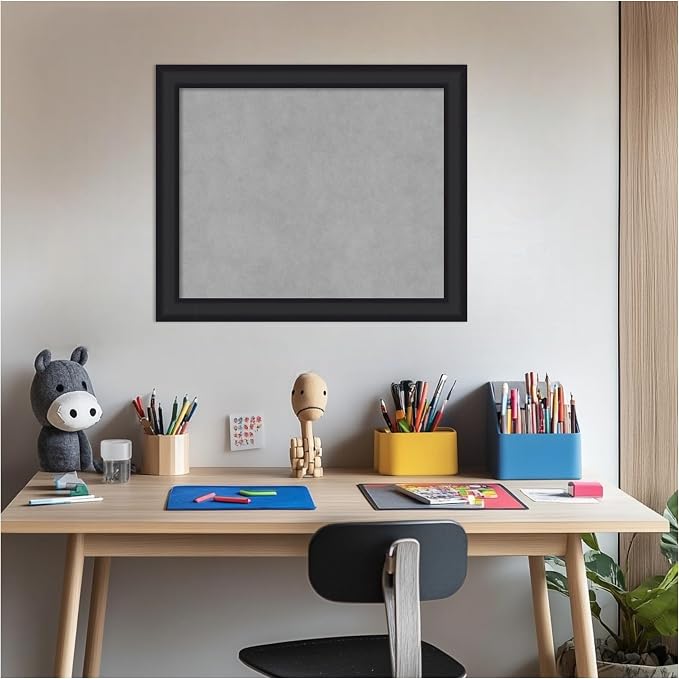 Amanti Art Black Framed Magnetic Board 19x23 Small Vision Board - Image 5