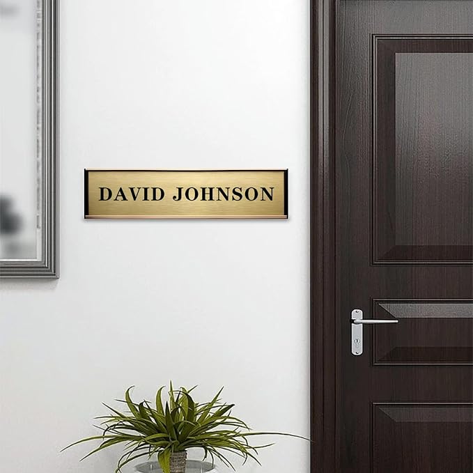 SINKAA Personalized Name Plate for Door or Wall, 2 * 10 inch Custom Office - Image 7