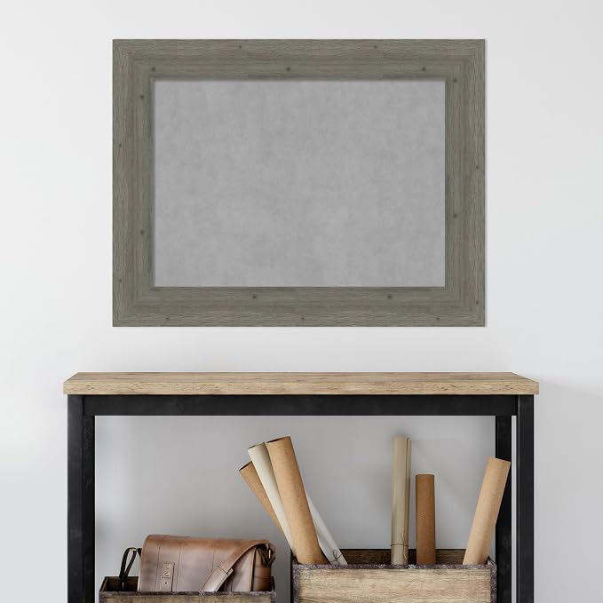Amanti Art Grey Framed Magnetic Board 27x35 Medium Vision Board - Image 6
