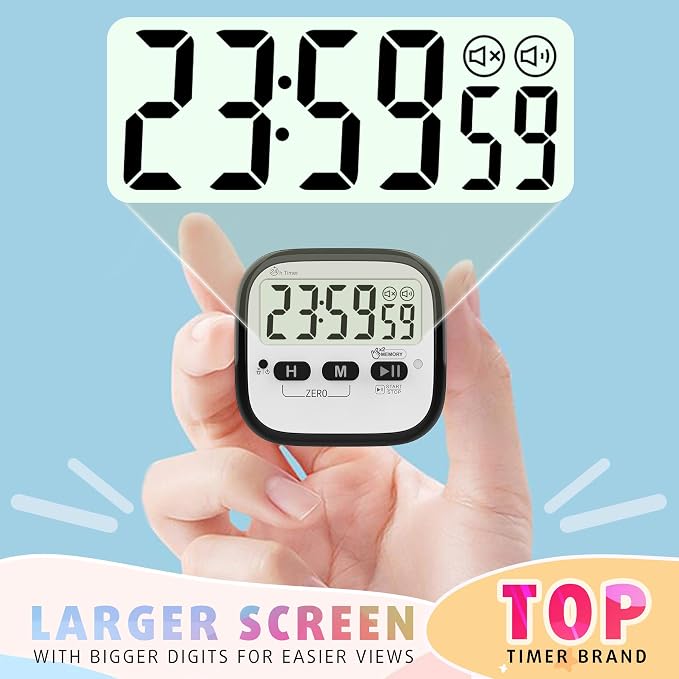 AyayaBoss 2-Pack Magnetic Kitchen Timers - Image 4