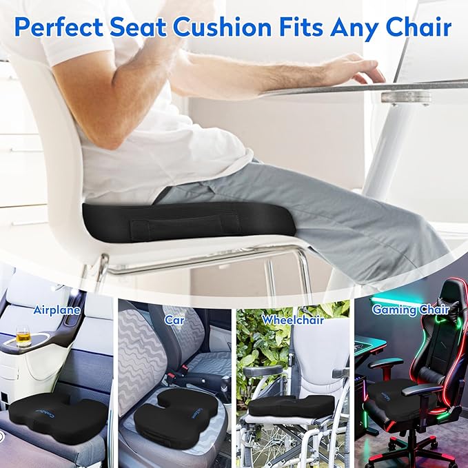 CushZone Seat Cushion, Memory Foam Cushion - Image 5