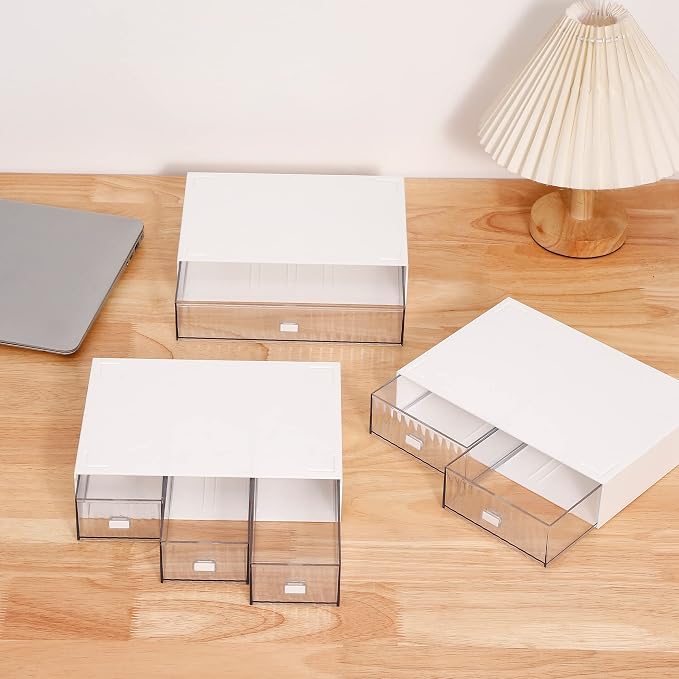 Ykpokir Desktop Organizer with Drawers Stackable Storage Stackable Drawers 3 - Image 2