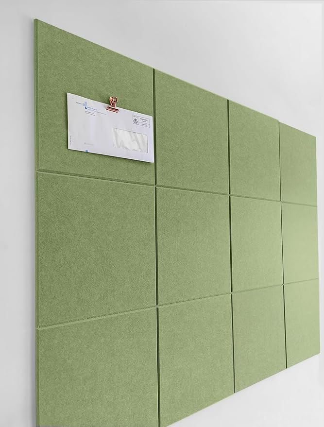 DECORITA Felt Wall Tiles | Large Cork Board Alternative | Aesthetic Felt by DesignerManufacturerofInnovativeBulletinBoardSolutionsforHomeOffice