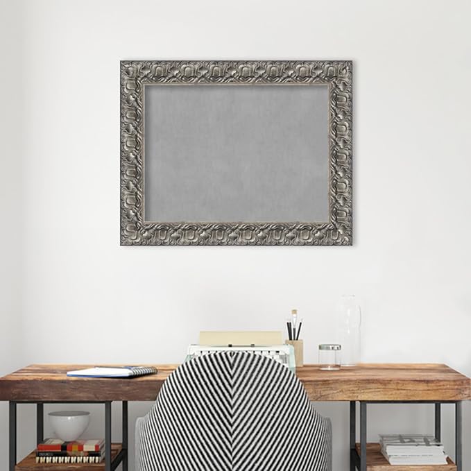 Amanti Art Silver Framed Magnetic Board 24x30 Medium Vision Board - Image 5