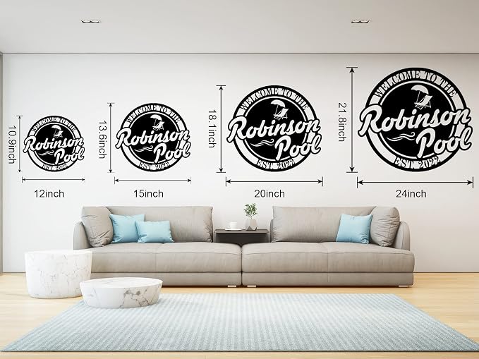 Swimming Pool Metal Sign, Personalized Pool Sign, Pool Metal Sign, Poolside - Image 6