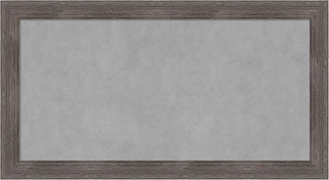 Amanti Art Grey Framed Magnetic Board 15x27 Small Vision Board by AmantiArt
