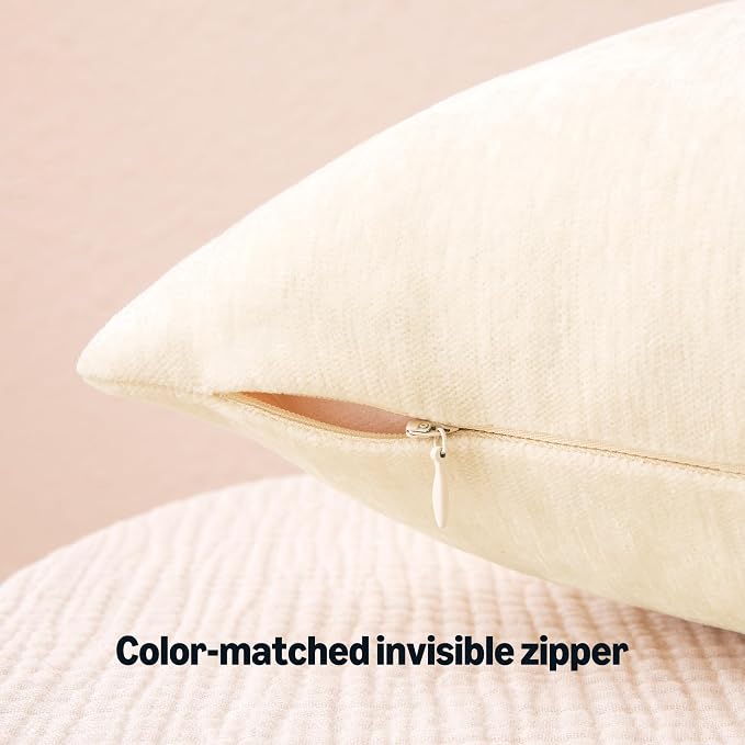 Amazon Basics Chenille Throw Pillow Covers, Home Decor Cushion Cover - Image 5