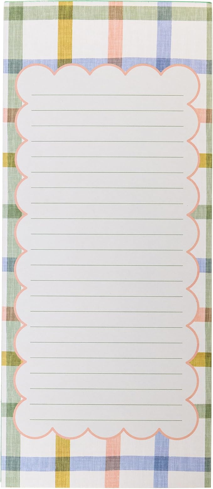 Graphique Plaid Magnetic Notepad, 100 Tear-Away Sheets by GraphiquedeFrance