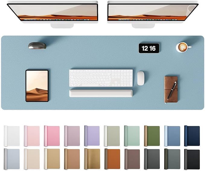 YSAGi Leather Desk Protector, Office Mat, Large Mouse Mat, Non-Slip PU Leather by YSAGi