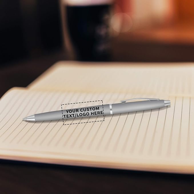 DISCOUNT PROMOS Custom Langham Ballpoint Pens Set of 50, Personalized Bulk Pack - Image 6