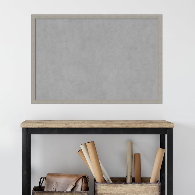Amanti Art Grey Framed Magnetic Board 26x38 Large Vision Board - Image 6