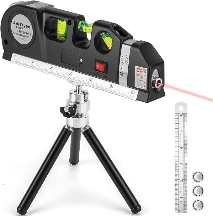Laser Level Tool Multipurpose Laser Level Line Laser Kit by AikTryee