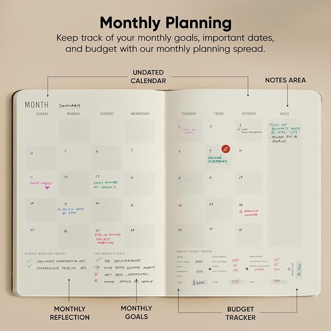 Undated, 2026 Planner, 8.5" x 11" - Image 5