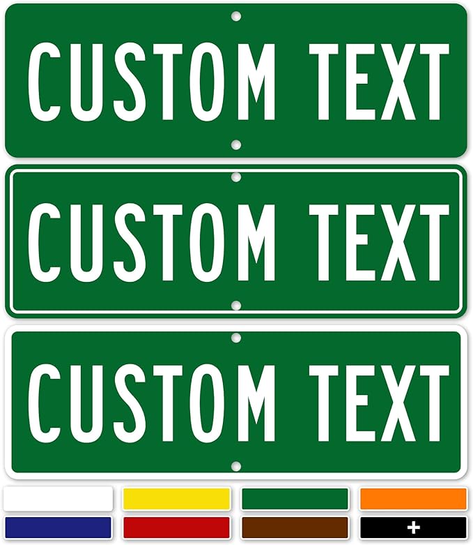 Custom Street Sign, Road Sign, Address Sign, 8 Colors, Reflective Option - Image 2
