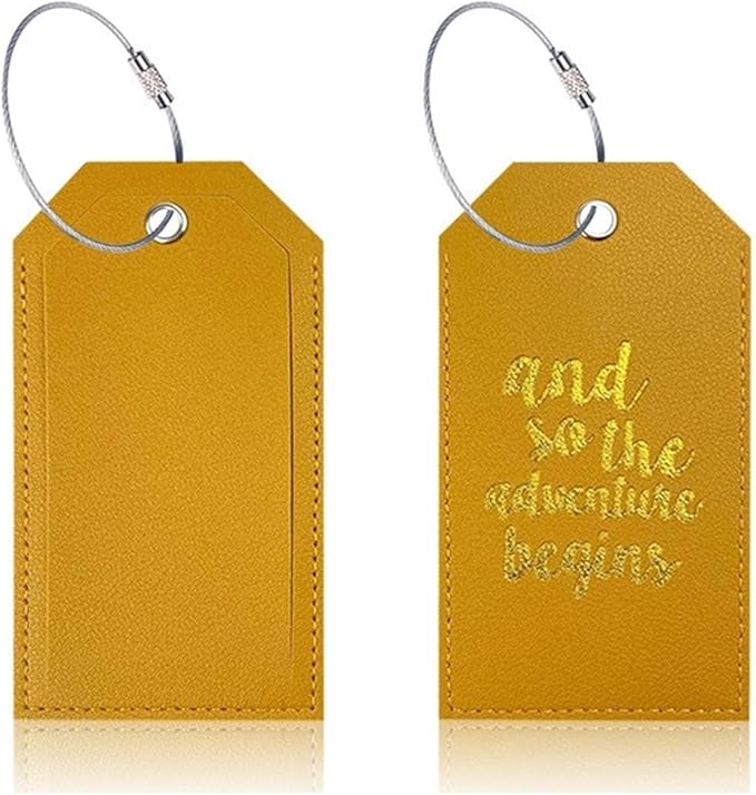 Portable Leather Travel Labels - Image 6