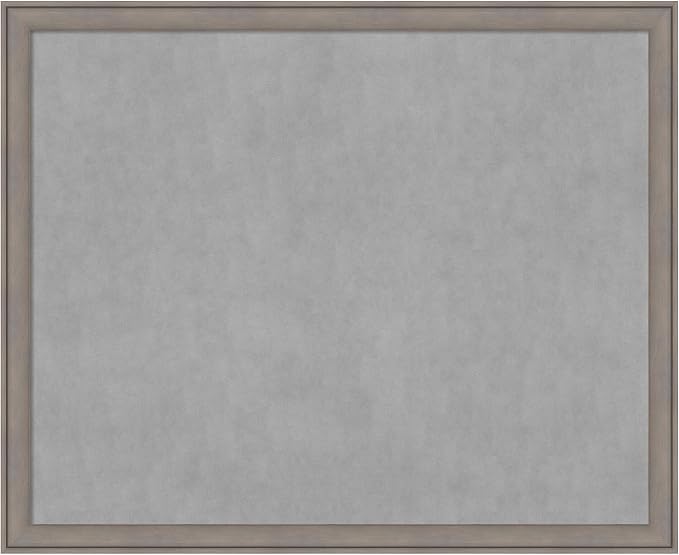 Amanti Art Grey Framed Magnetic Board 35x43 X-Large Vision Board by AmantiArt