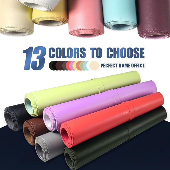 BLESWIN Desk Pad Protector, Leather & Suede Desk Mat, Non-Slip Desk Pad Mat - Image 6